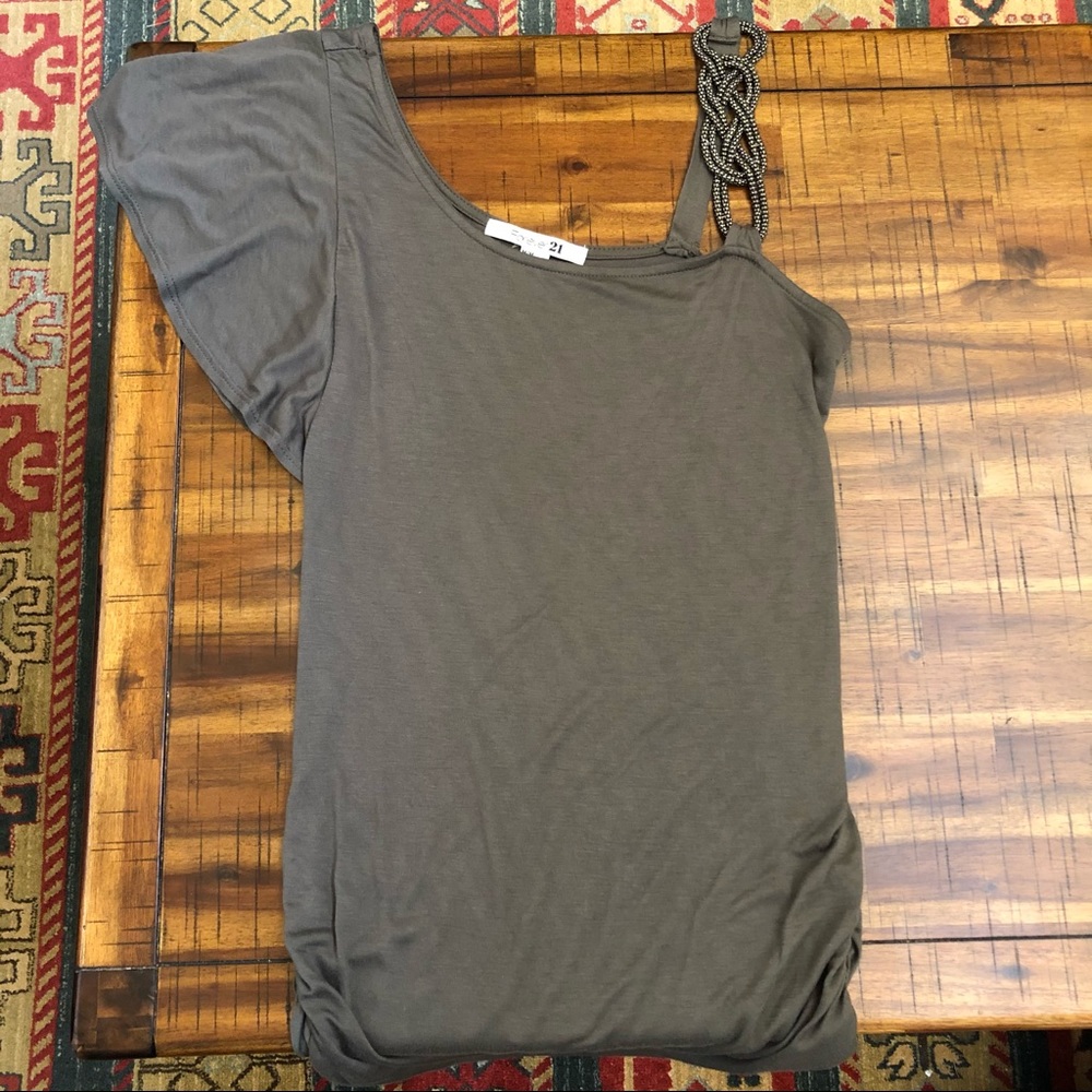 Forever 21 - XXI - Open Shoulder One Sleeved Shirt